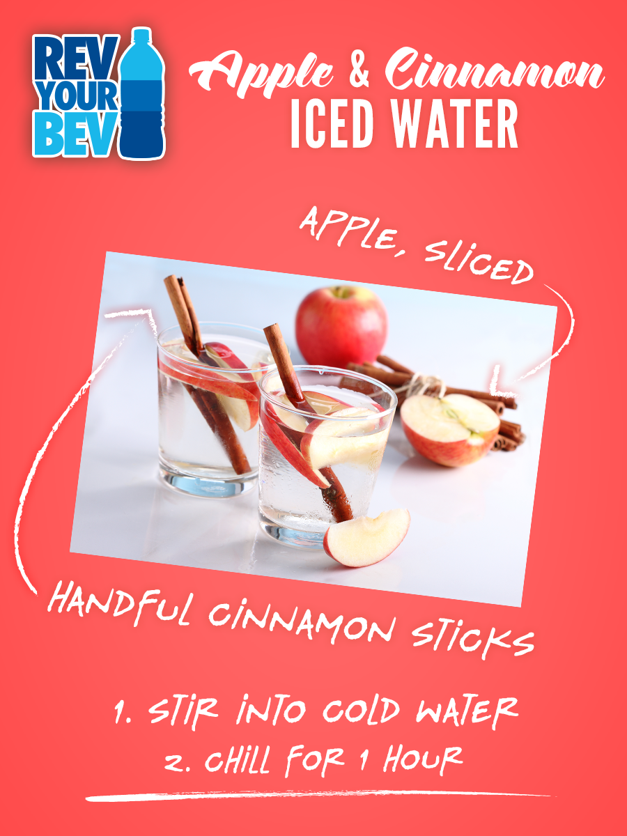 Ice Water with Apple & Cinnamon