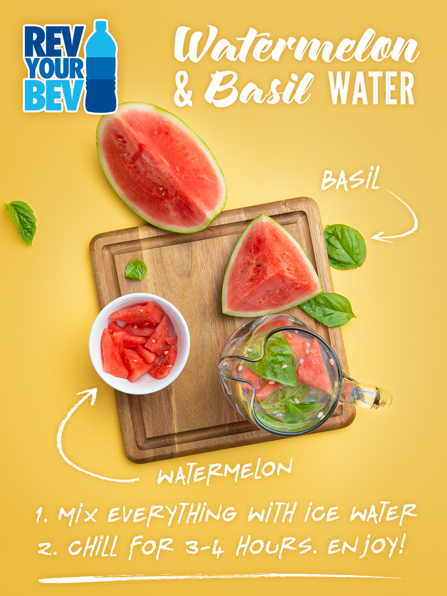 Watermelon and Basil Water